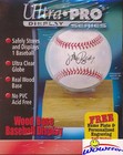 36  Ultra Pro Baseball Holder With Real Wood Base-factory Sealed Case   81208