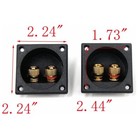 2 Pack 2-way Speaker Box Terminal Binding Post Cup Box 2 2  Screw Connector N715