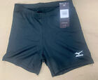 Nwt Mizuno Vortex Womens Volleyball Shorts - Black - 440202