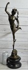 Hermes Mercury Flying W  Caduceus Bronze Statue Sculpture By Giambologna