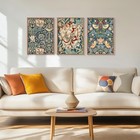 Illbdr Framed Wall Art William Morris Botanical Flower Canvas Wall Art Set Of   