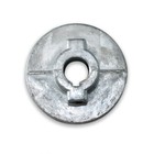 Chicago Die Cast 2-1 2 In  D X 3 4 In  D Zinc Single V-grooved Pulley