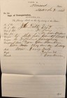 1865 Railroad Transportation Handwritten Letter Cover 3   Washington Civil War  