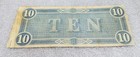 1864 Csa Confederate States America Currency  10 Dollar Note