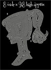 Barbie Iron On Rhinestone Transfer For Tshirts Bling Patch  Princess Bling Iron