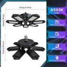 2 Pack Led Garage Lights 150w 18000lm Deformable Garage Ceiling Light Shop Light