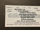New England Revolution Ticket Stub 2014 Mls Cup Playoff Game One Columbus Crew