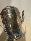 Vintage English Silver Mfg Corp Silverplate Coffee Pot Pedestal Art Deco Usa