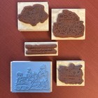 Stampin Up Stamp Lot 5 Stamps Apples Tools Puppies Friendship