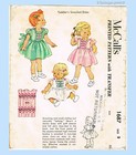 Mccall 1687  1950s Cute Toddler Girls Dress Sz 2 Vintage Sewing Pattern
