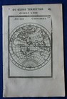 Original Antique Map Old World  Eastern Hemisphere  Asia  Africa  Mallet  1683 