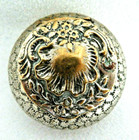 Antique Silver Plated Trinket   Snuff Box W  Mirror