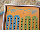 Vintage Kingsbridge Solid Wood Cribbage Board With Pegs And Rules  Original Box