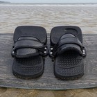 Surfboard Boots Black Sports Footwear Adjustable Straps