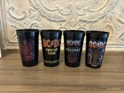 Ac dc Pwr up Tour North America Concert Black Cups Lot Of 4 New Hard Rock Cafe 