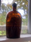 Patent Pint  dot  Flask -early New England Glasshouse - Stoddard Nh-  C  1860 s