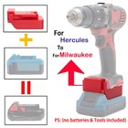 1   Adapter For Hercules 20v Li-ion Battery For Milwaukee 18v Power Tools New Us