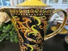 Medusa Versace Barocco Gold   Black Winged Coffee Tea Pot Excellent   Ornate
