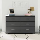Storkcraft Brookside 6-drawer Gray Dresser 33 43 In  H X 53 35 In  W X 16 73 In 