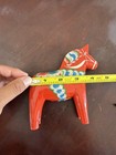 Tall Red Swedish Dala Horse