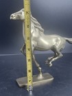 Vintage Solid Brass Running Horse Tabletop Figurine