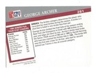 George Archer Signed Autographed 1991 Pro Set Pga Tour Golf Card