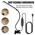 Usb Reading Light Flexible Led Lamp Laptop Computer Clip On Bed Desk Table