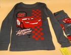 Disney Cars Lightning Mcqueen Toddler Boy Gray Long Sleeve Pajamas New 5t