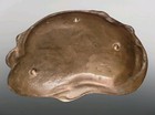 Antique Art Nouveau Brass Tray  rare 