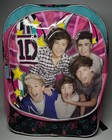 Retro One Direction Book Bag Backpack 3d puffy  2012 - Rare- Black Straps