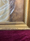 1887 Antique Oil Portrait Of A Lady With Fan Signed 19th Century Framed