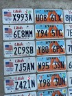 Utah And California License Plate Lot  Craft Condition   40 Total Plates