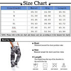 Mens Casual Cargo Pants Joggers Sweatpants Drawstring Tactical Pant Multi-pocket