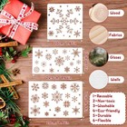 8 Pcs Christmas Snowflake Stencil For Crafts  Large Reusable Snowflake Drawing P