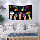 Hate Has No Home Here Flag -3 X 5 Ft Vivid Color And Fade Proof And Double Si   