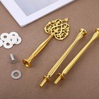 3 Tier Cake Stand Holder Gold Cupcake Stand Tiered Tray Hardware Kit Metal Fr   