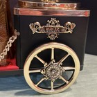 Vtg Bacardi  Carriage Liquor Decanter Ice Tub Set Working Music Box Japan Vguc