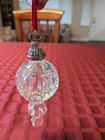 Waterford 2004 Snow Chrystals Spire Ornament Clear 7  X 2 75  No Box Cut Annual