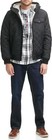 Levis Mens Jacket L Bomber Quilted Insulated Sherpa Lined Hooded Black  200 New