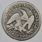 Seated Liberty Half    o  Mint Mark  Love Token   Inscribed 1869  Pre 62  201432