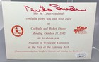 Duke Snider - Autographed Invitation - Jsa Certification