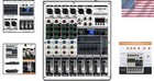 Black Professional Audio Mixer With 16 Dsp Effects   Built-in Bluetooth Function