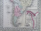 South America Brazil Panama Argentina Chile Peru Venezuela 1870 Mitchell Map