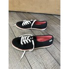 Keds Women   s Black Canvas Low Top Lace-up Sneakers Rubber Sole Wf52268
