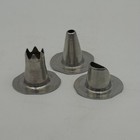 Vintage Aluminum Pastry Piping Nozzles Set Of 3 Cake Decorating Tips 31 33 52