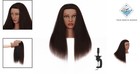 16  Black Real Hair Mannequin Head For Hair Styling   Cosmetology Training