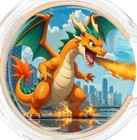 Pokemon Dual Battle Sets Series  2 X 1 Oz Charizard Vs Blastoise Copper Medals