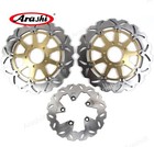Set Front   Rear Brake Disc Rotor Fit Suzuki Hayabusa Gsx1300r 1999-2007 Gen 1