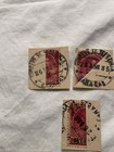 Venezuela- -1882-88- -scott   86-simon Bolivar 20 Bolivar Lot Of 3 Stamps-bisect