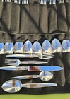 Sasaki Korea Harlequin By Lisa Jenks Five Piece Place Settings Stainless Tapered
